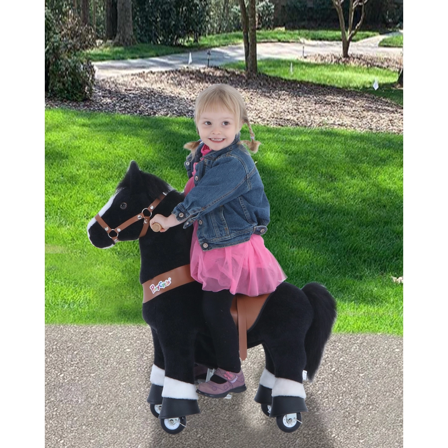 PonyCycle® Black mit Bremse und Sound - groß