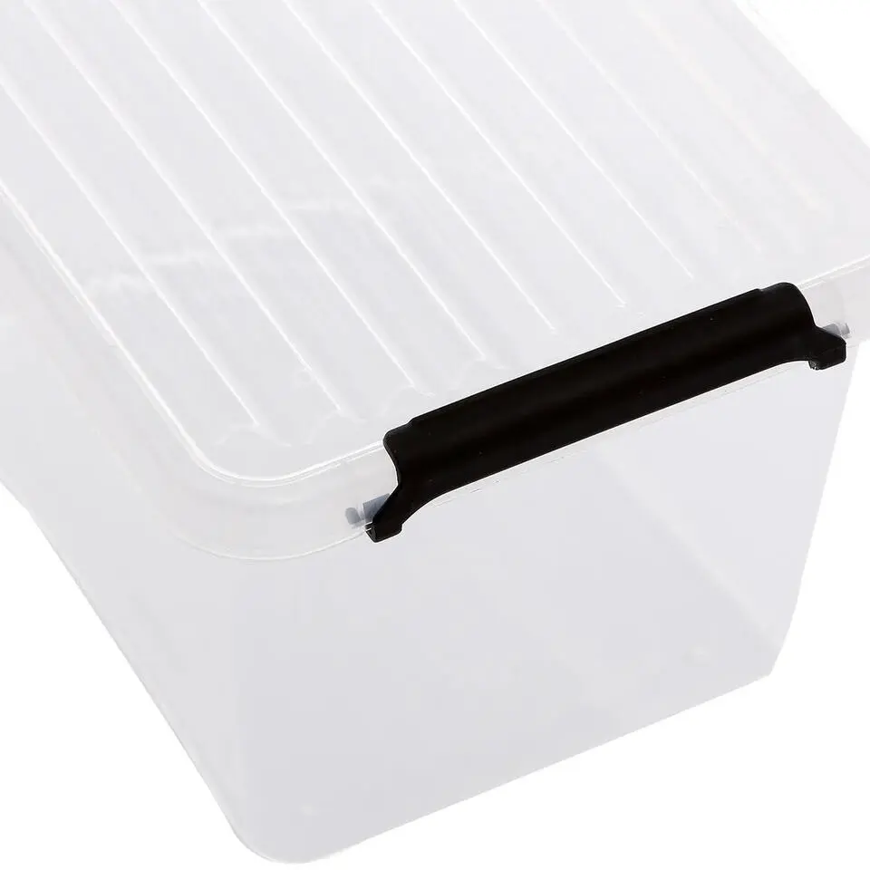 5Five Opbergkist met deksel - Clip Box - 2L - 19x15x11 cm