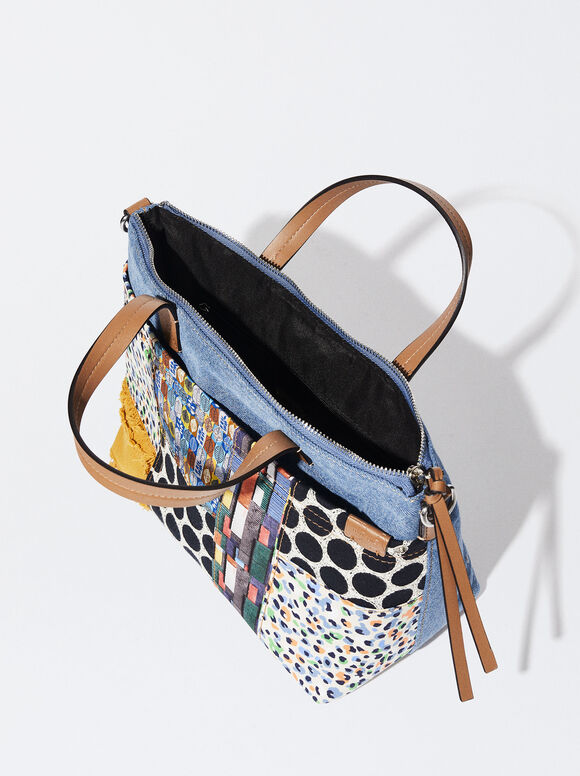 Sacola Patchwork - Azul