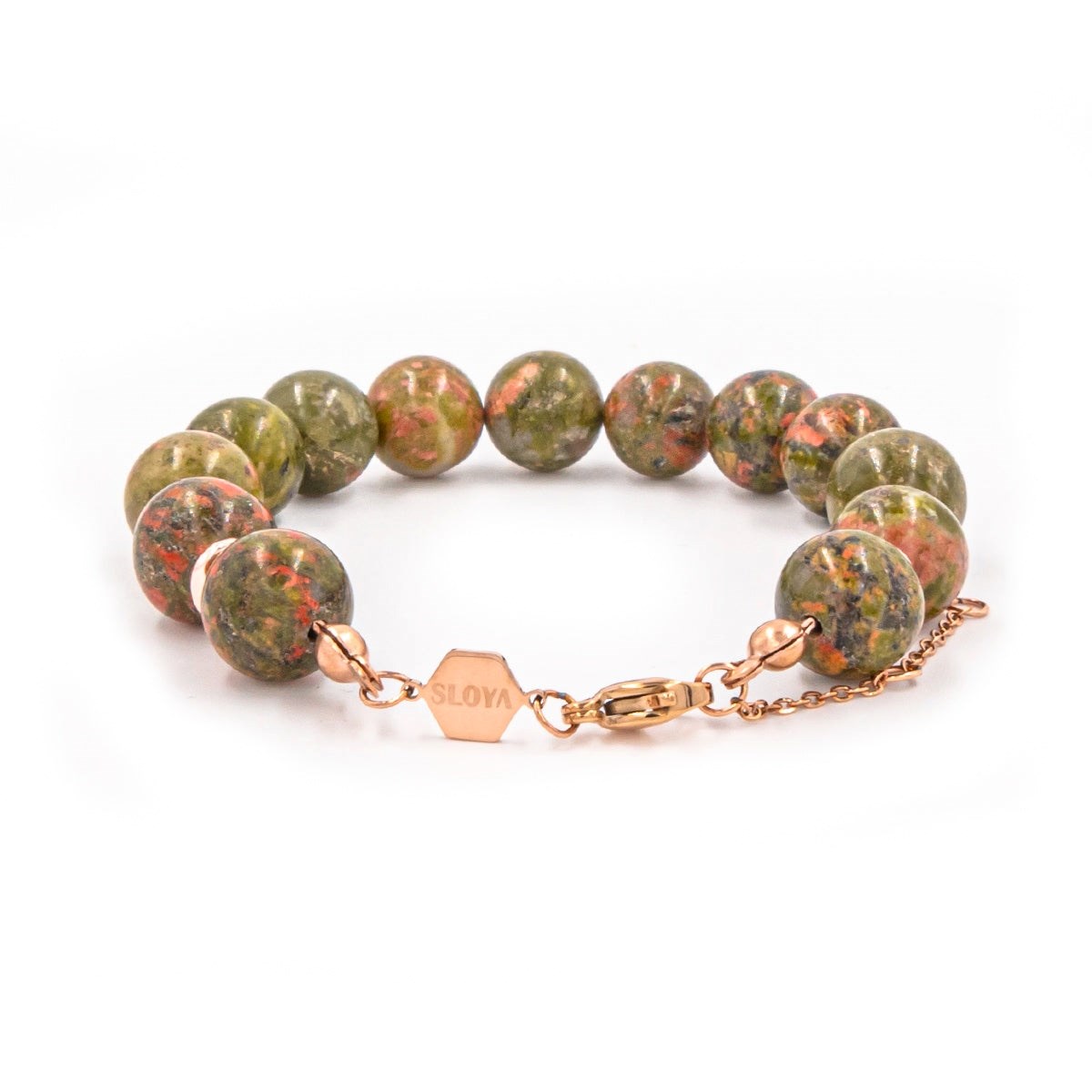 Bracelet Kamelia en pierres naturelles Unakite