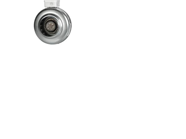 LINDAB Kanalventilator CK 200B1 aut 50-60 Hz, 145-228 W, 230V. Luftmængde max. 976 m³/h el. 585 m³/h ved 300 Pa og 50 Hz.