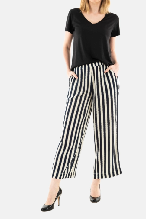 Pantalons ichi marrakech 202929 total eclipse stripe aop