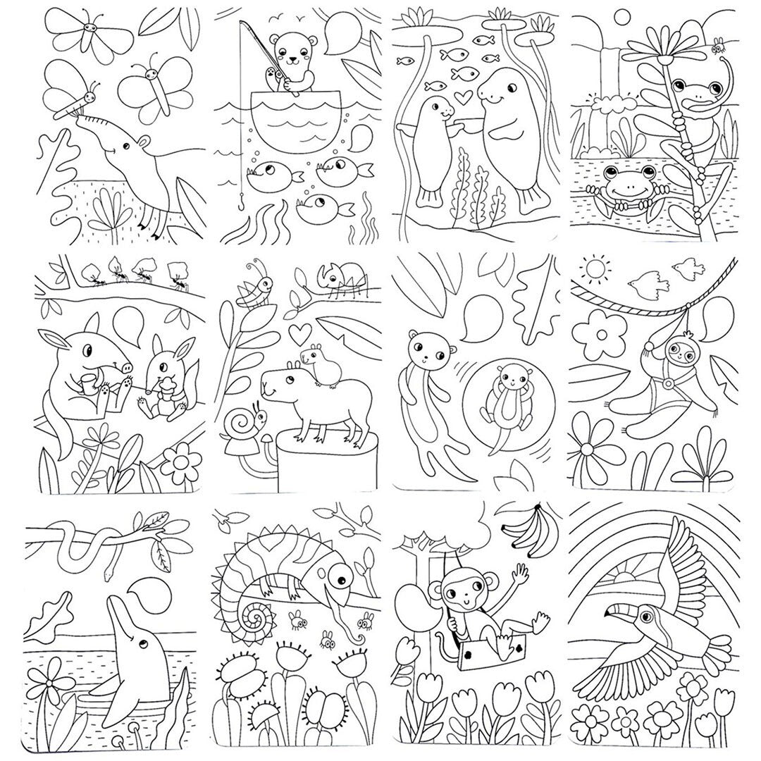 Ooly kleurplaten undercover art - rainforest fun
