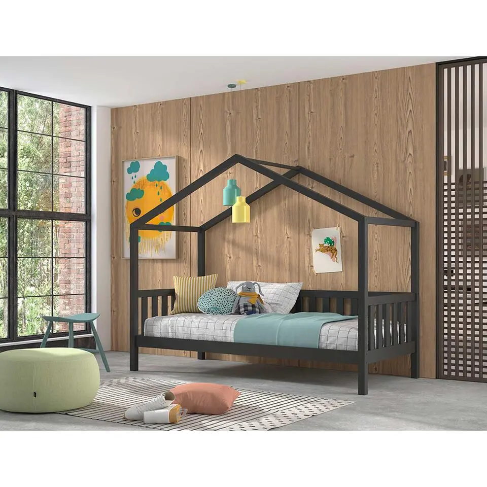 Bedhuisje Dallas 90x200 - antraciet