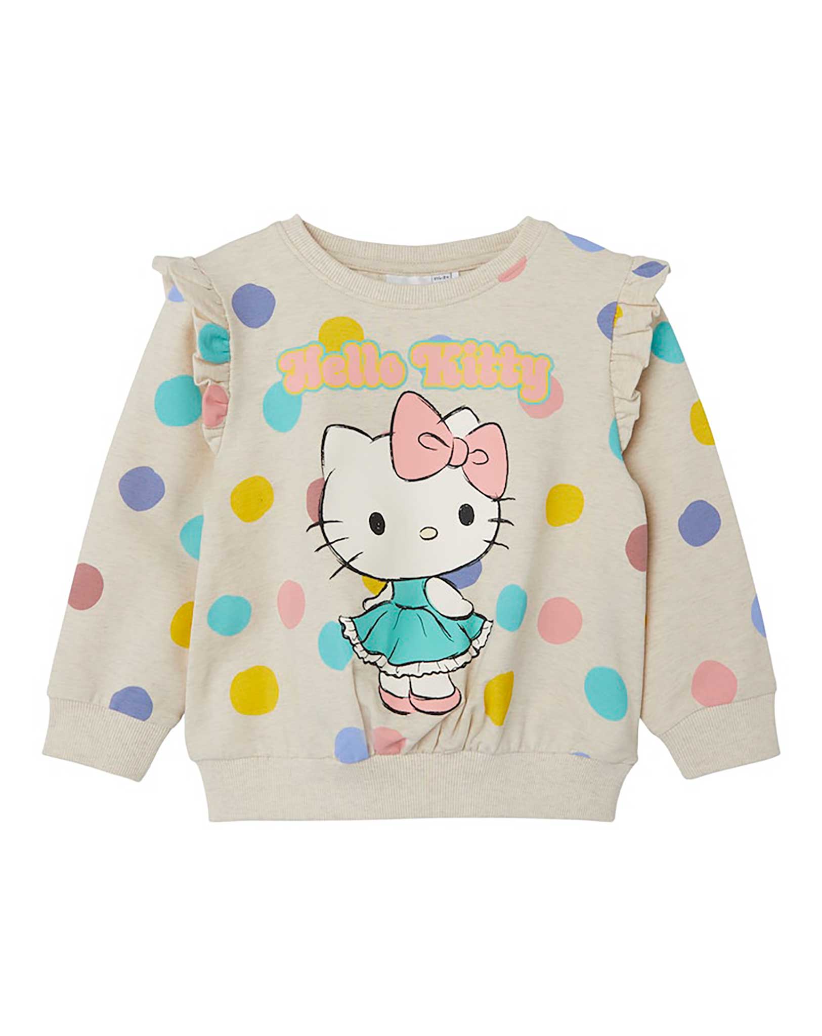 Sweatshirt NMFJASA HELLOKITTY in peyote melange