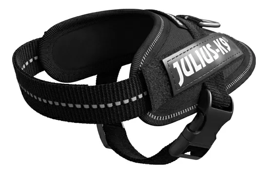 Julius K9 IDC hundesele i sort, Baby 1 - 29-36 cm.