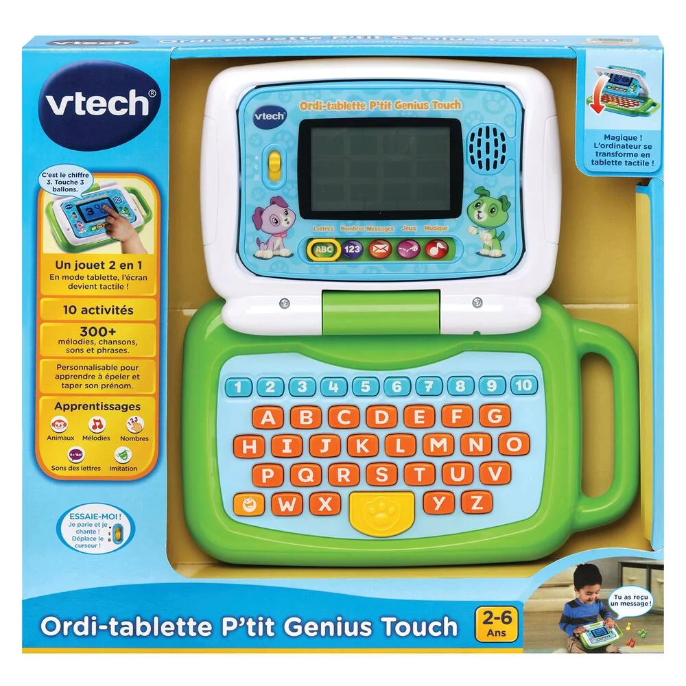 ORDI-TABLETTE P'TIT GENIUS TOUCH VERT