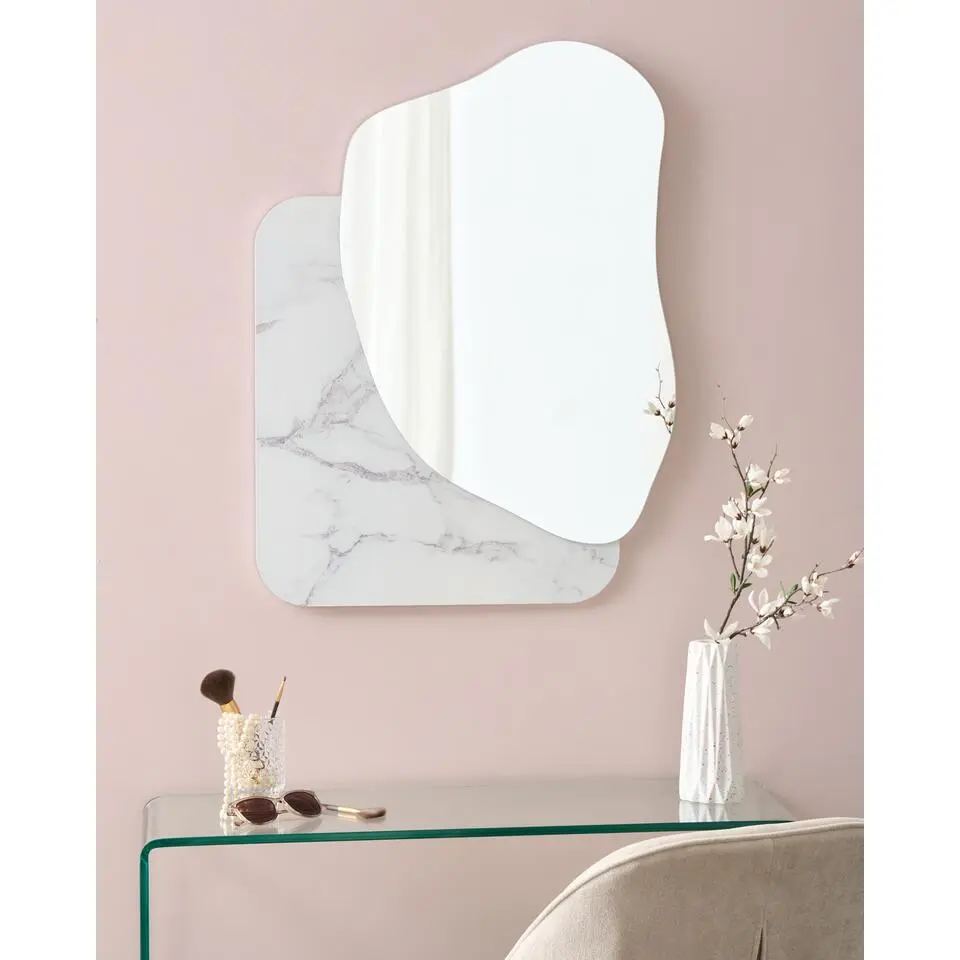 ARVERT - Wandspiegel - Wit - MDF