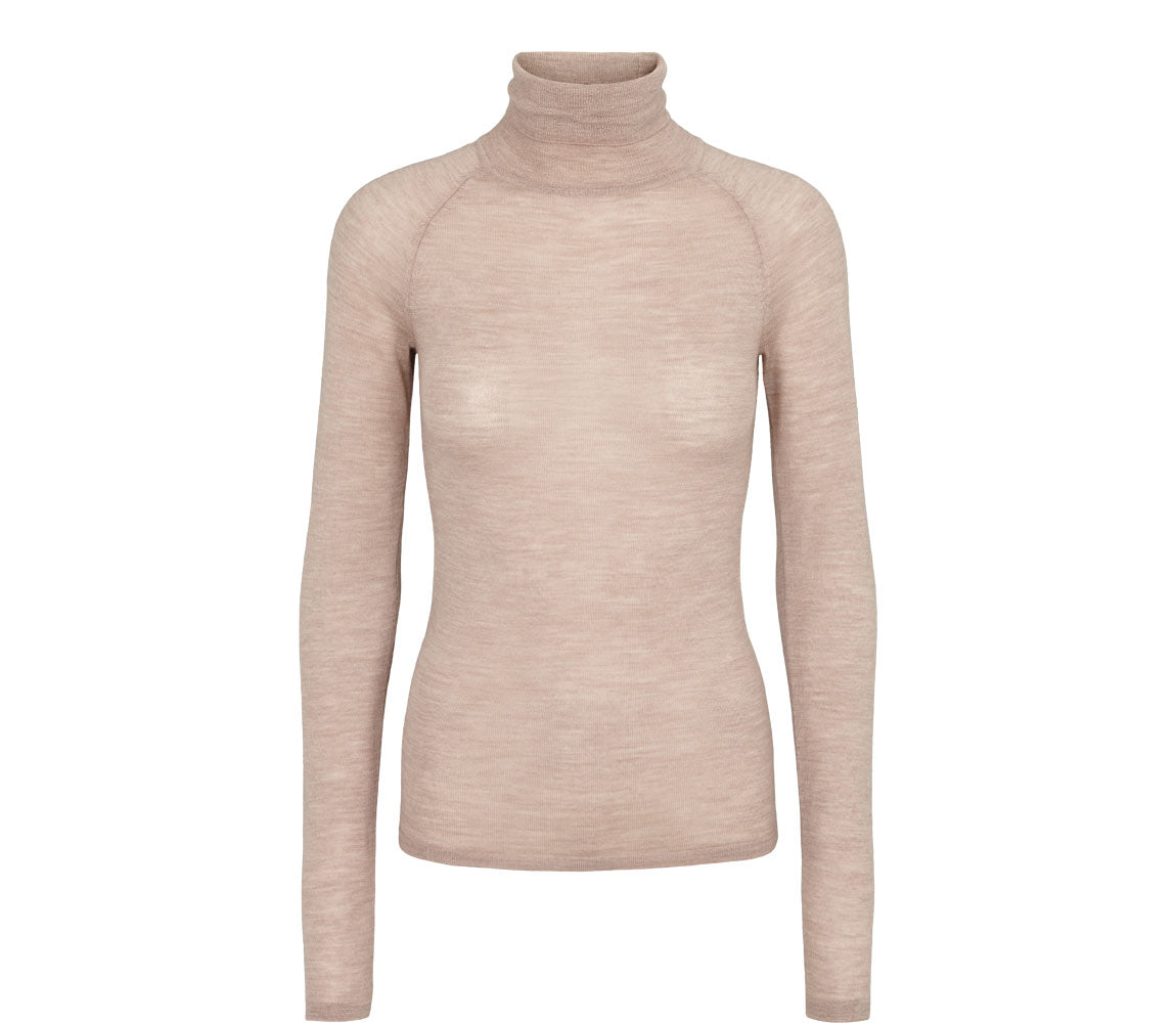 Trisha W, Bluse - Nougat Melange