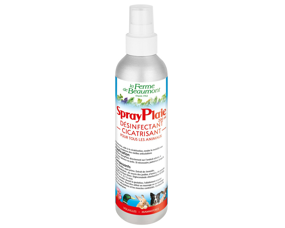 Sprayplaie 200ml • spray désinfectant et cicatrisant pour poules et lapins • soin naturel