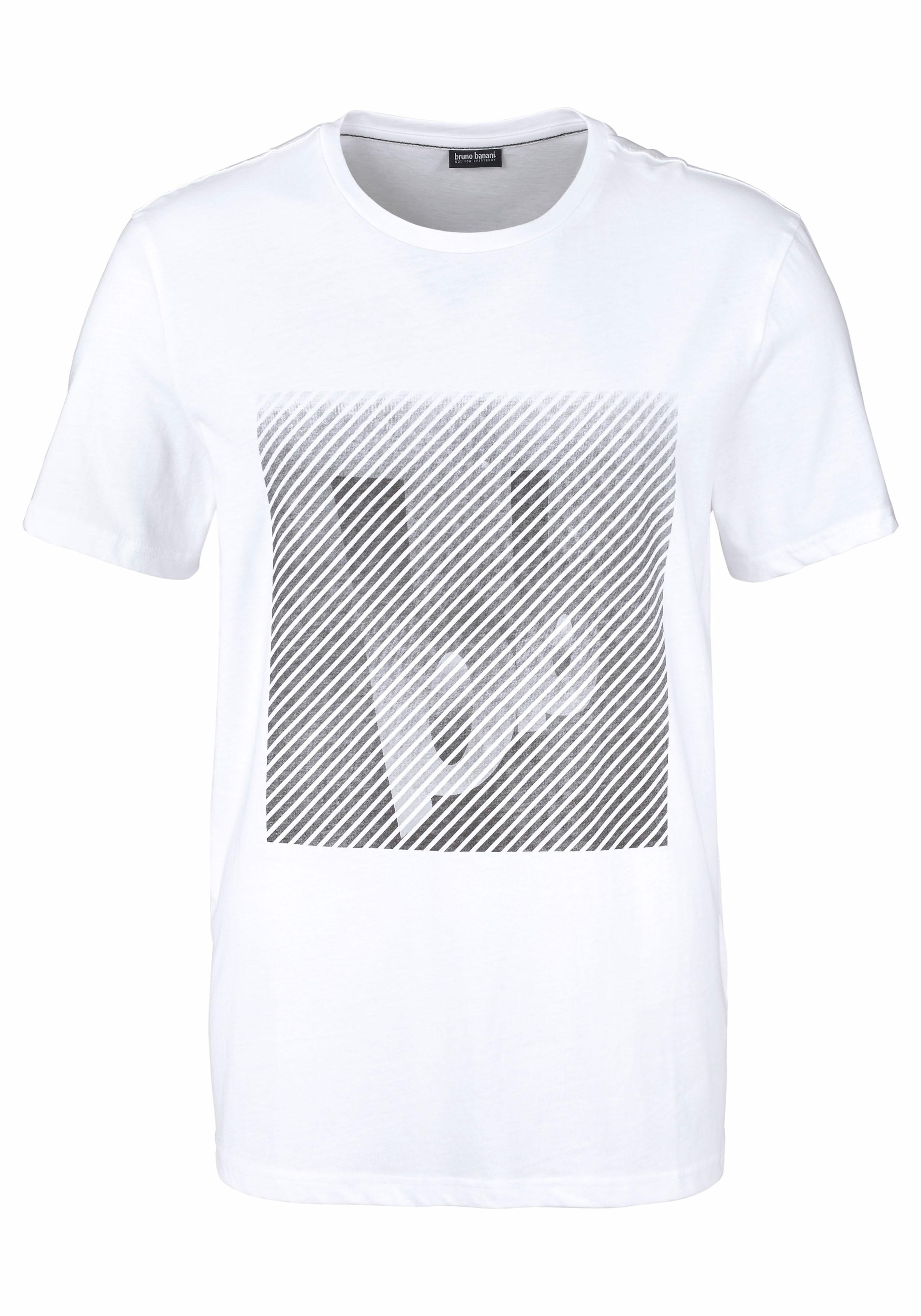 Bruno Banani T-Shirt, 2er-Packer Spar-Set, Kurzarm,  schmal geschnitten,  aus Single Jersey