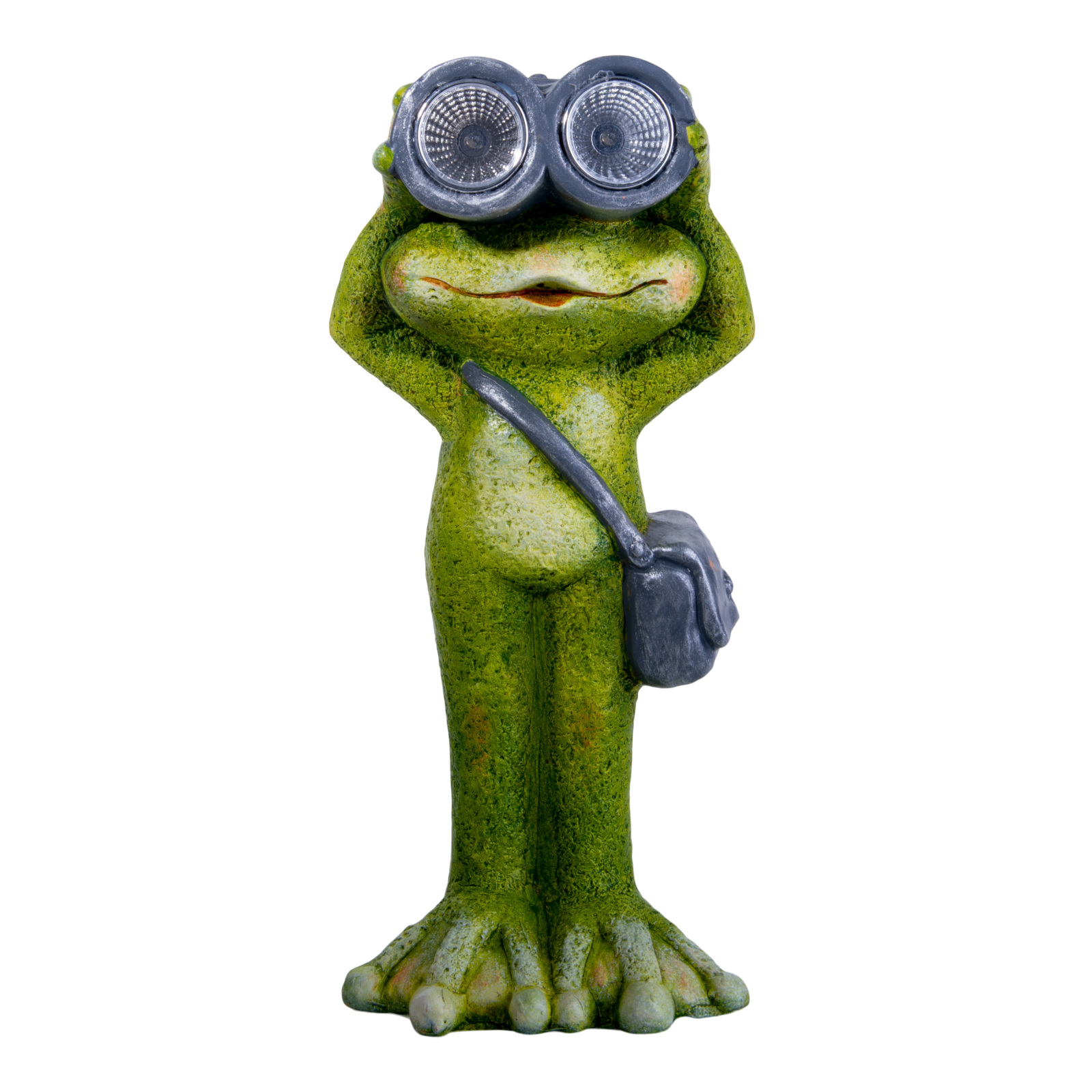 LED-Solar-Outdoorleuchte FROSCH - grün - stehend - 30 cm hoch