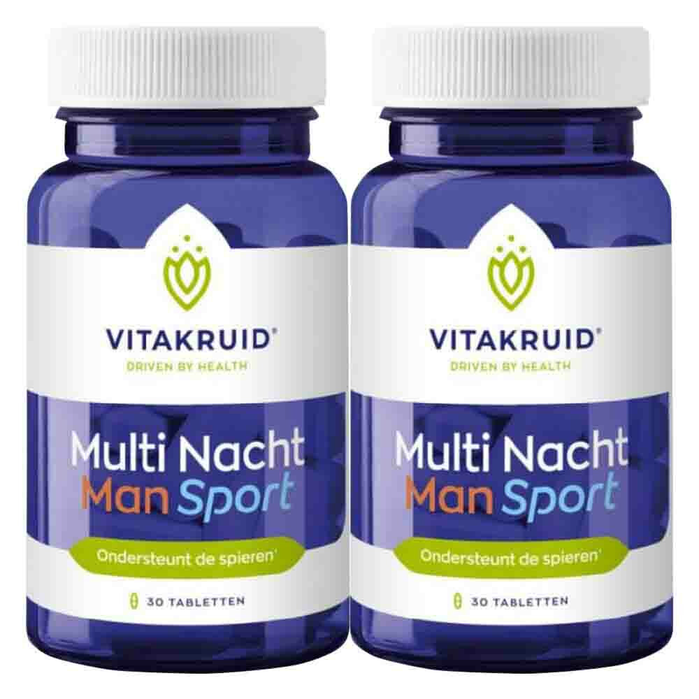 2x Vitakruid Man Sport Multi Nacht30 tabletten