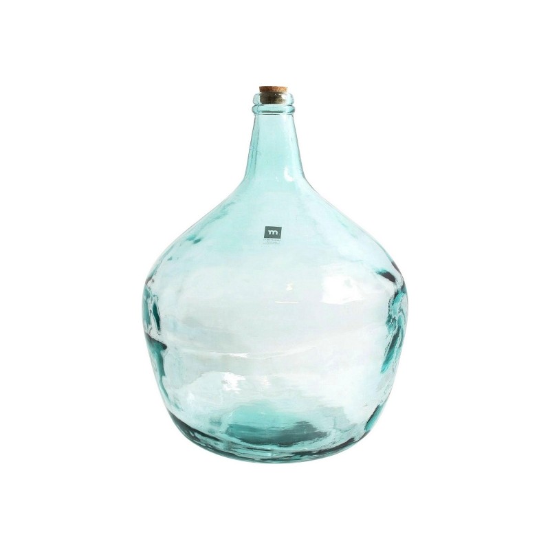 Vase dame jeanne en verre transparent 42cm 26l