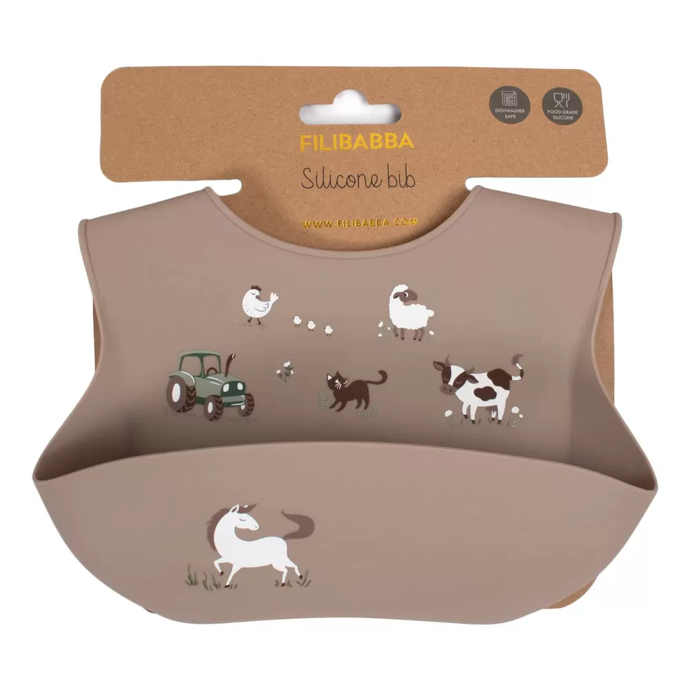 Filibabba Silikone hagesmæk - Magic Farm - 1 stk.