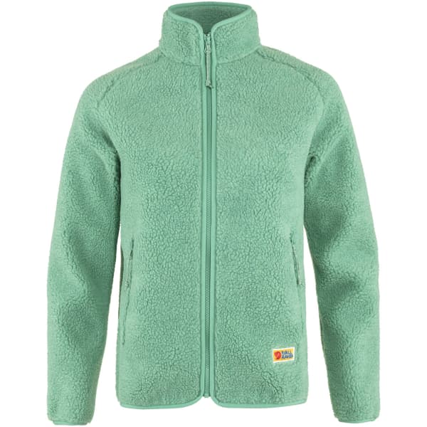 Veste polaire randonnée FJALLRAVEN VARDAG PILE FLEECE W ALOE GREEN