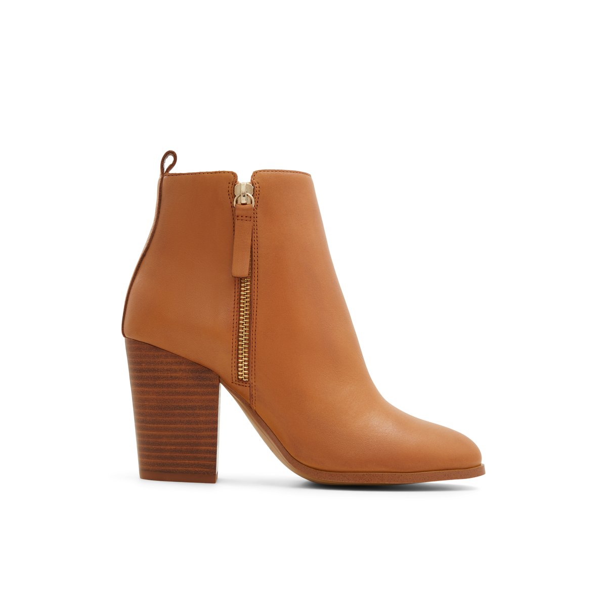LUCA FERRI-Wylenna-Bottines Habillées - Talon Bloc - Beige Foncé