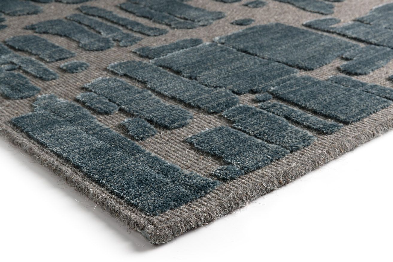 Vloerkleed 1018 Grey Navy Graphix  | Brinker