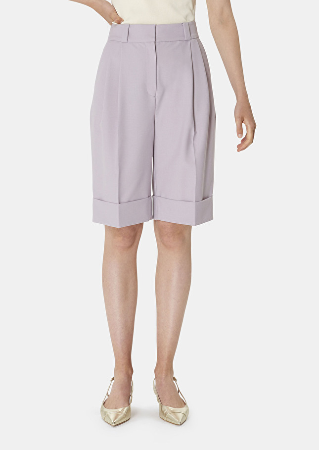 Short Swanviolet en laine froide