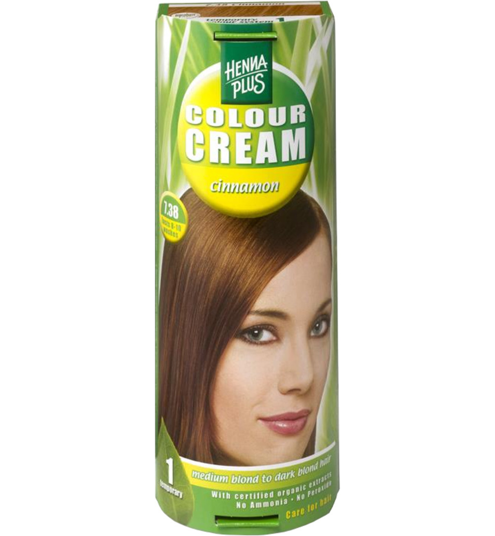 Hennaplus Colour cream 7.38 cinnamon (60 ml)