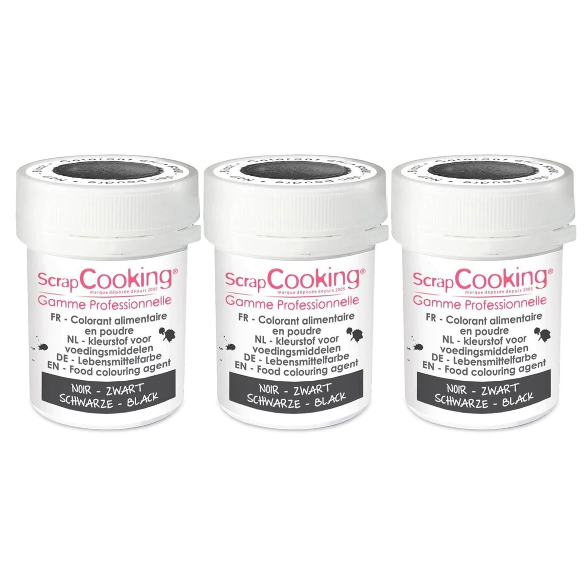 Colorant alimentaire en poudre 15 g - noir Scrapcooking