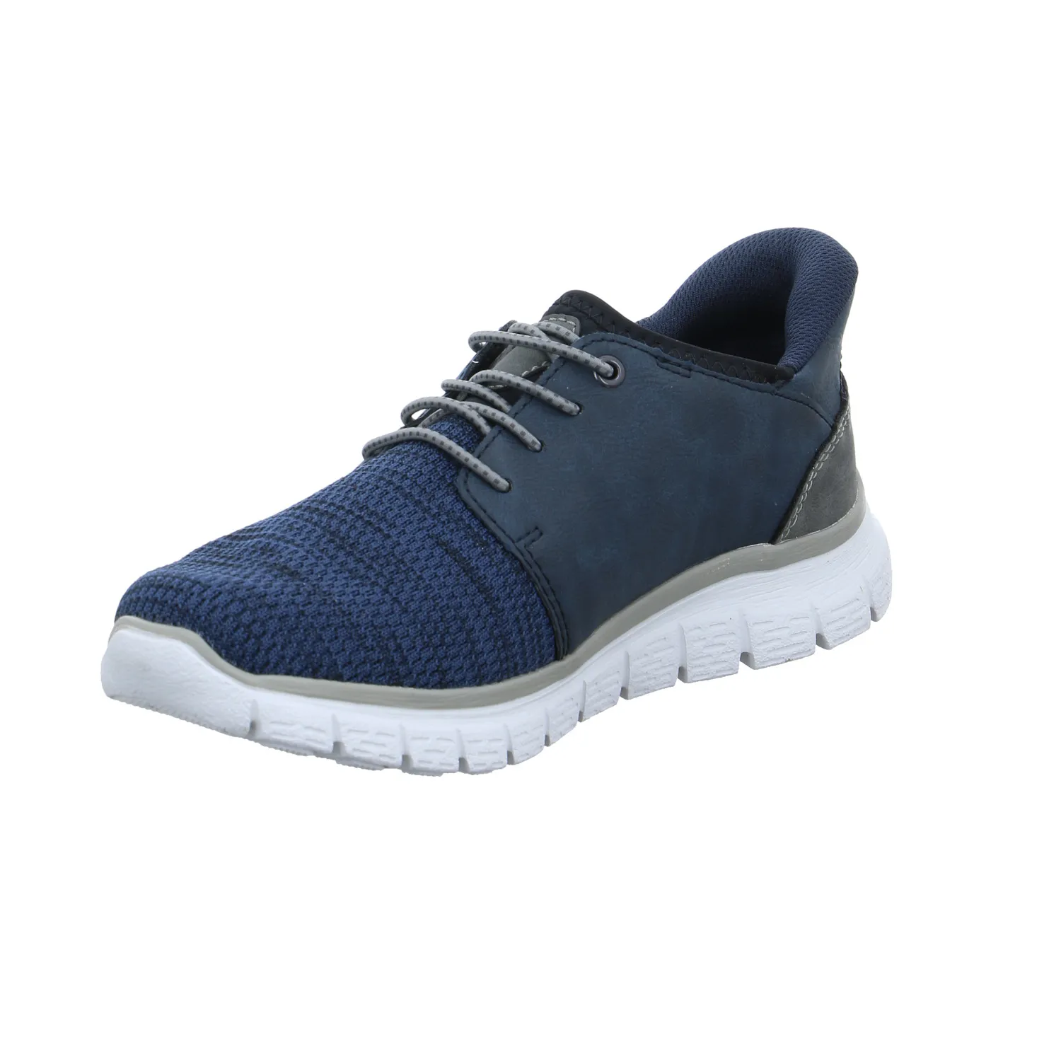 RIEKER Halbschuhe Sneaker Stoff Blau Lederimitat