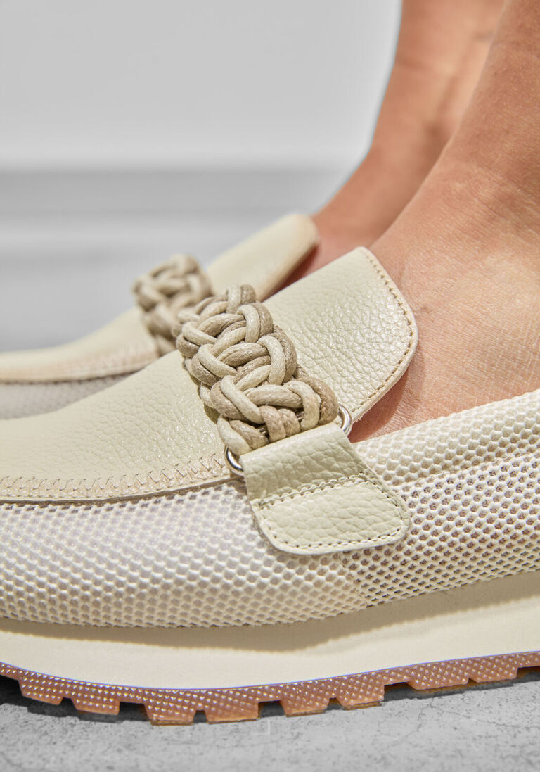 beige hispanitas lage sneakers hv253948