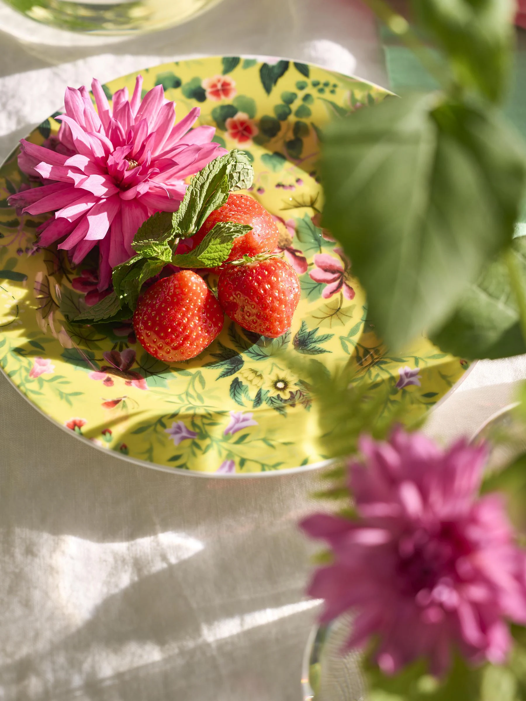 Designers Guild 4 Ikebana Damask bijgerechtbordjes