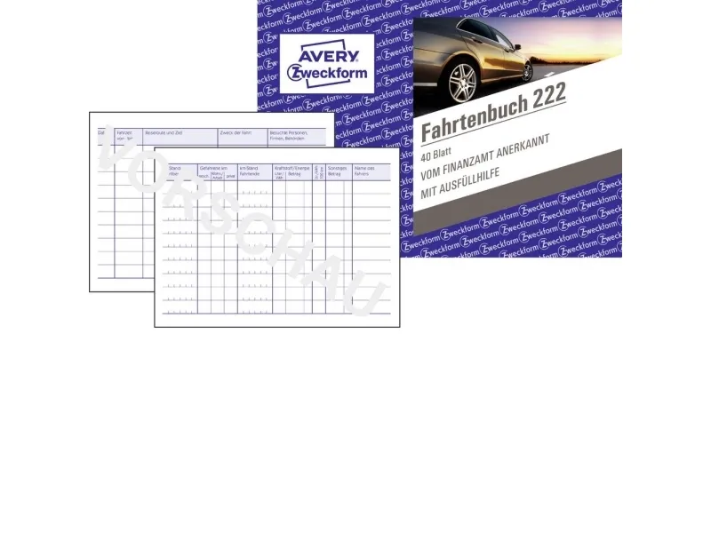 Avery 222, Hvid, Pap, A6, 148 x 105 mm, 40 Sider, 1 stk