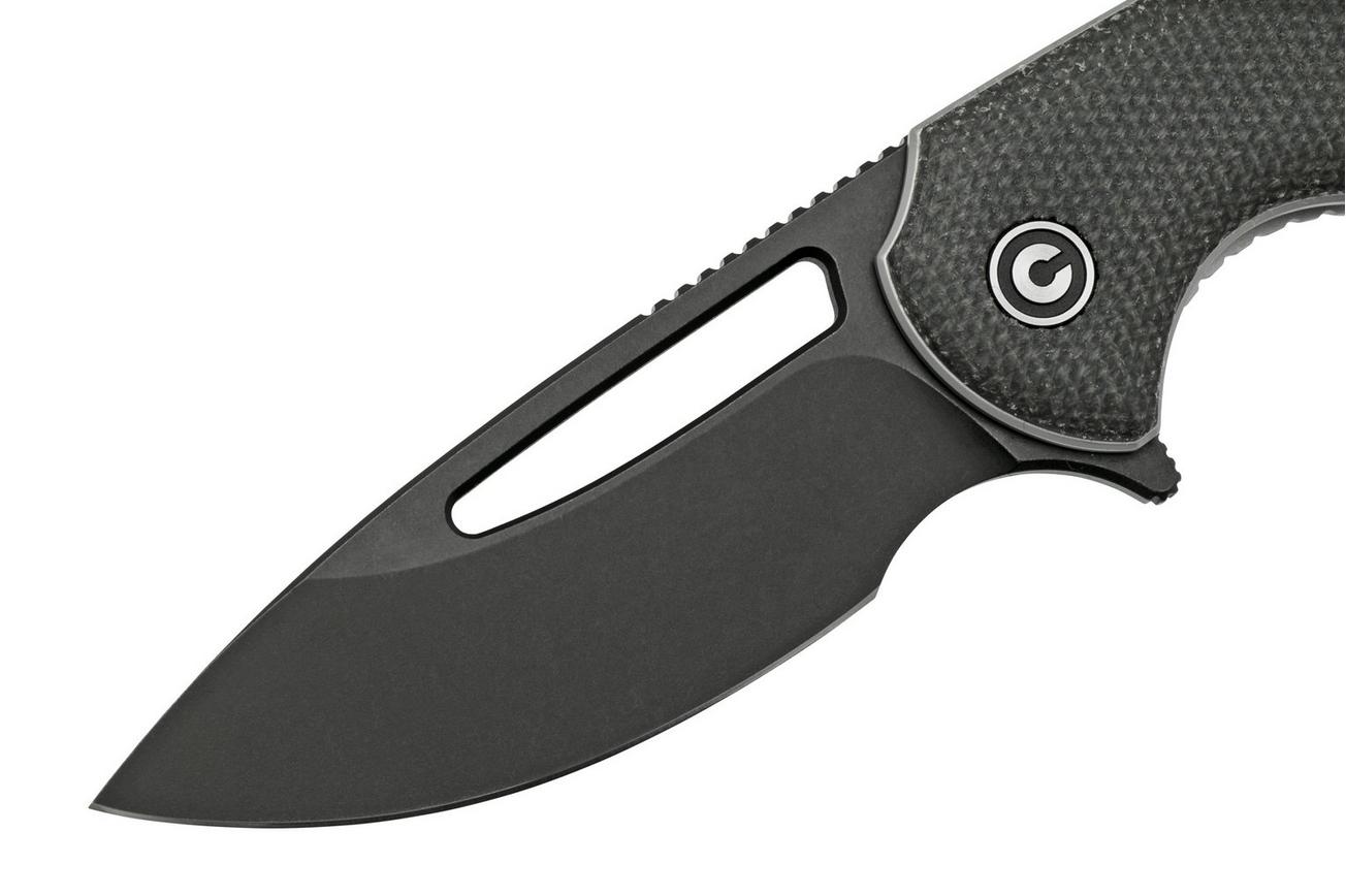 Civivi Odium C2010G Black, Dark Green Micarta zakmes, Ferrum Forge design