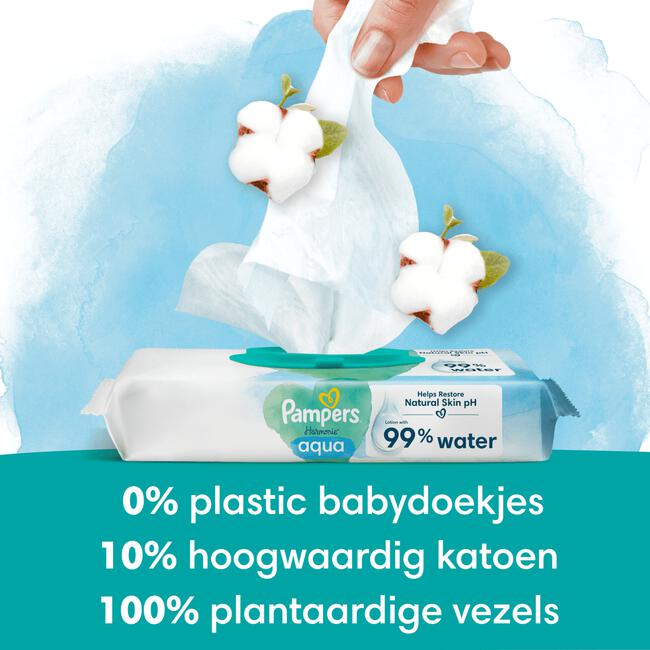 Pampers Harmonie Aqua Billendoekjes 15x48 Stuks