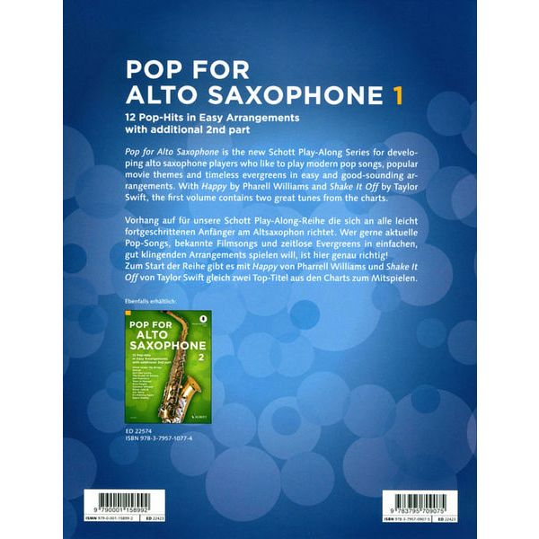 Schott Pop For A-Sax Vol.1