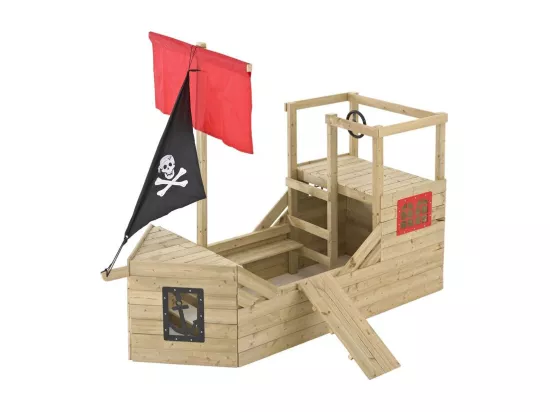 Cabane bateau pirate Galleon en bois