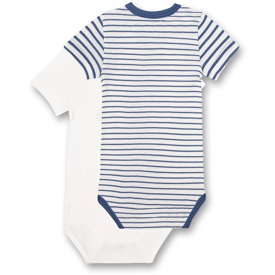 Sanetta Body 2er Pack 12 Arm white pebble mit Auto