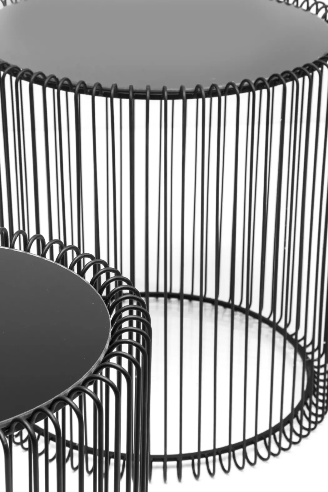 Beistelltisch Wire Black 79578 2er Set