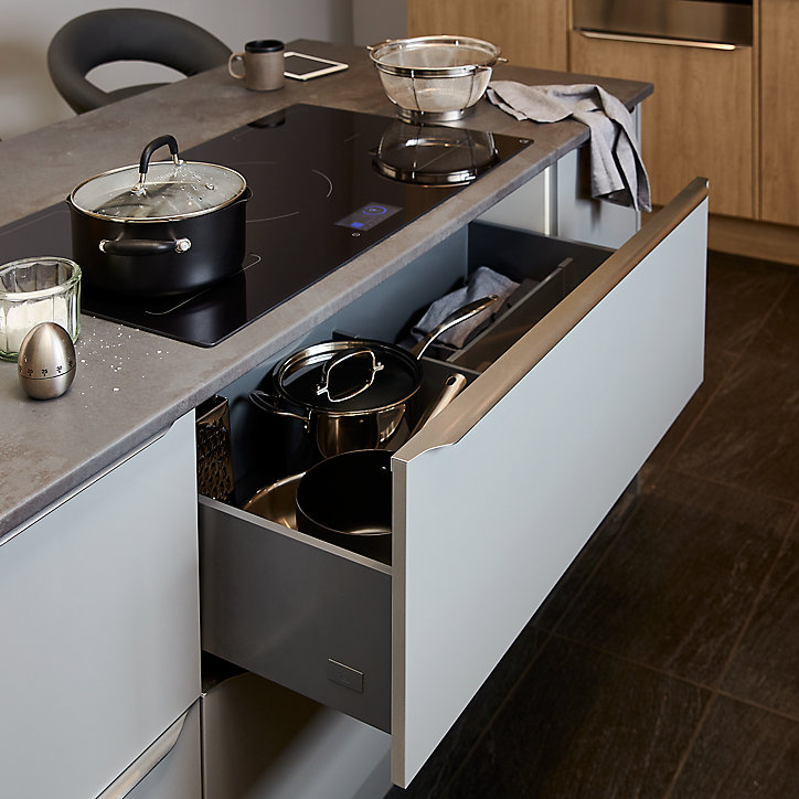 Casserolier GoodHome Soto Anthracite l. 100 cm