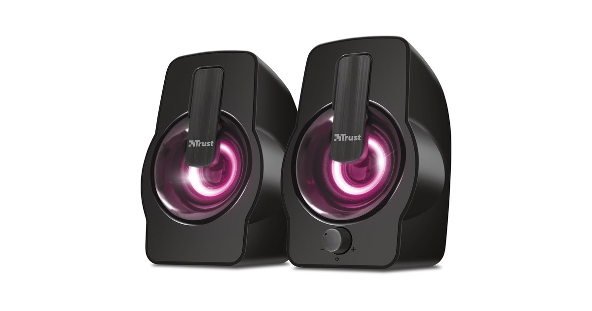 TrustGemi RGB 2.0 luidsprekerset pc-luidspreker  (Zwart, RGB led)