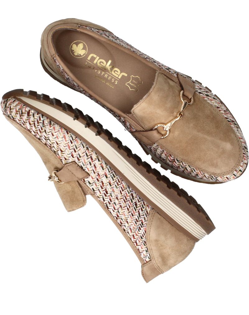 Rieker Instappers Beige Dames