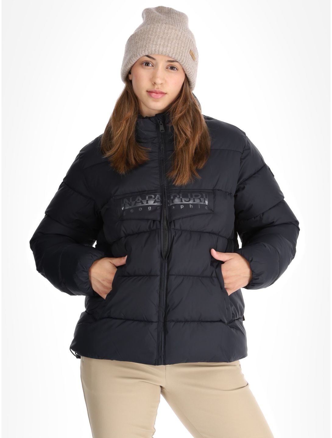 Puffer open W ski-jas dames