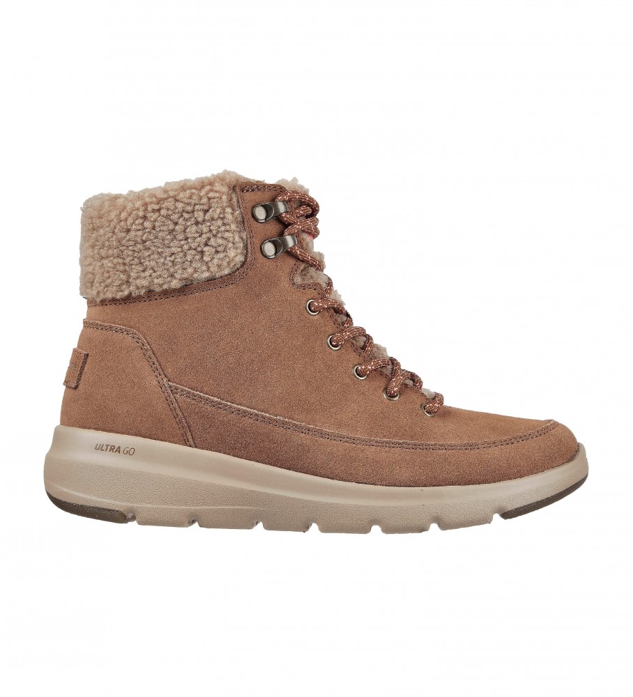Botas Skechers On-the-GO Glacial Ultra em couro