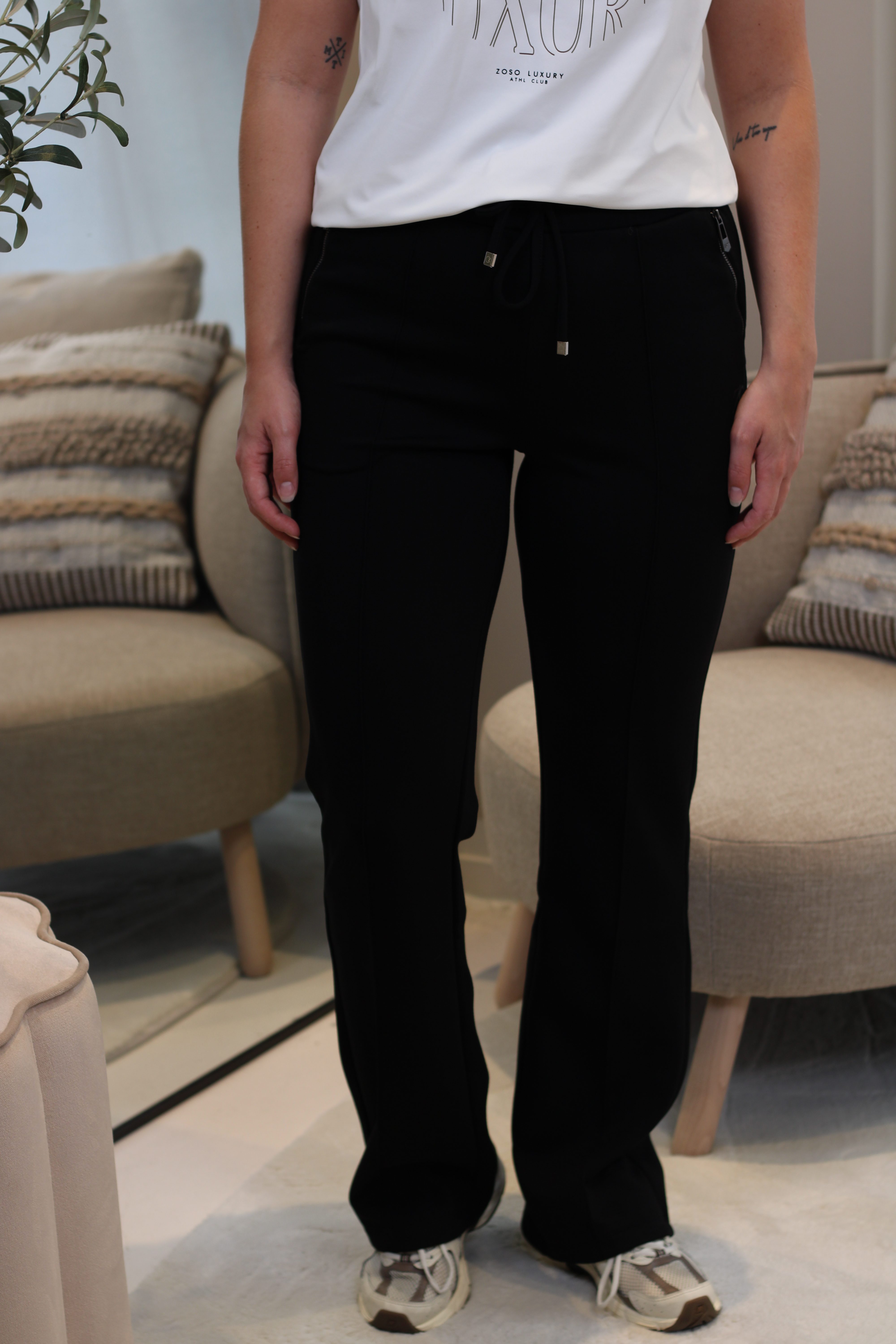 Zoso - Bonny Luxury Sporty Pants - Black