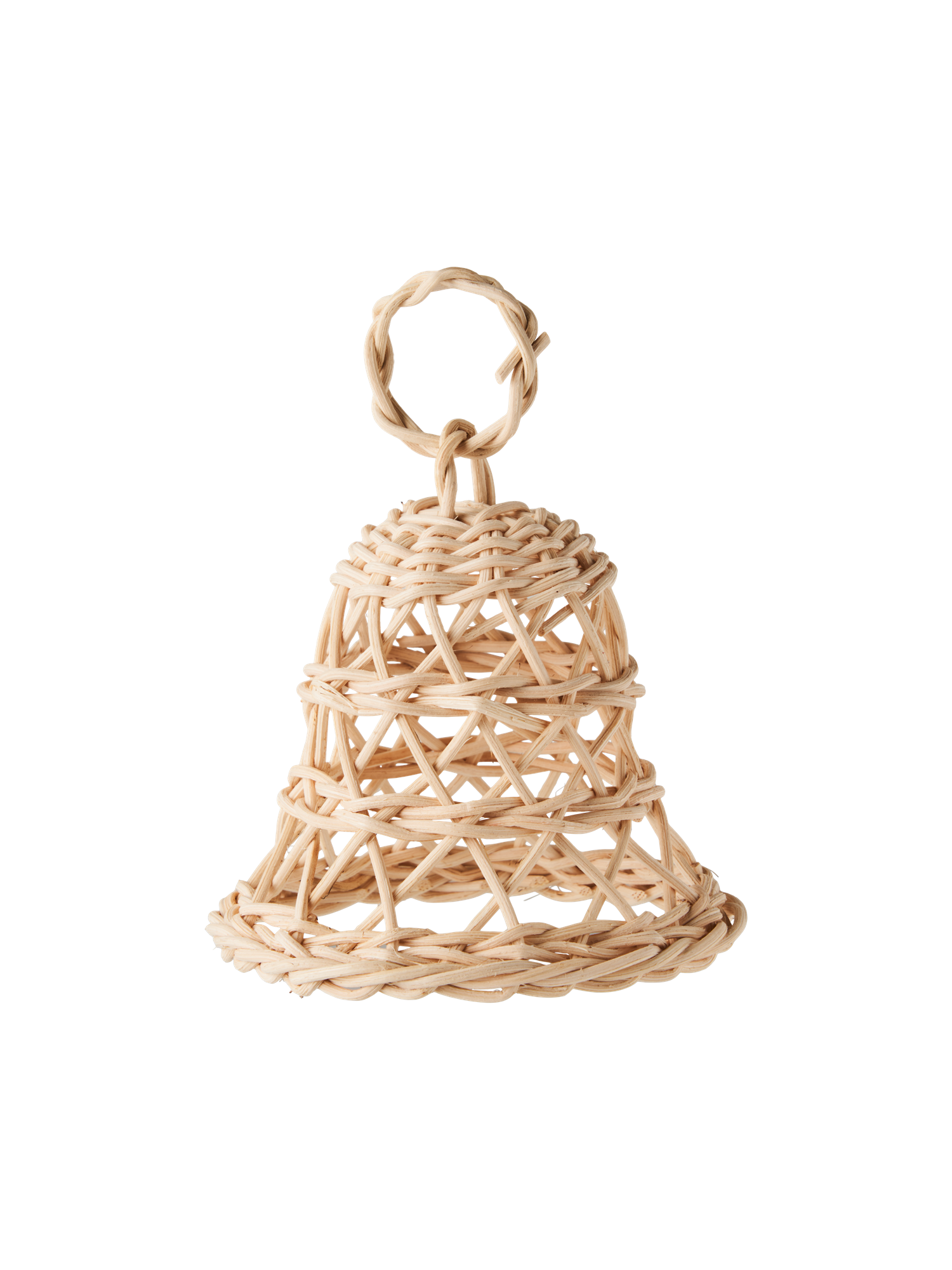 Dekorativ klokke | Rattan. 9,5 x 10 cm.  | Nature