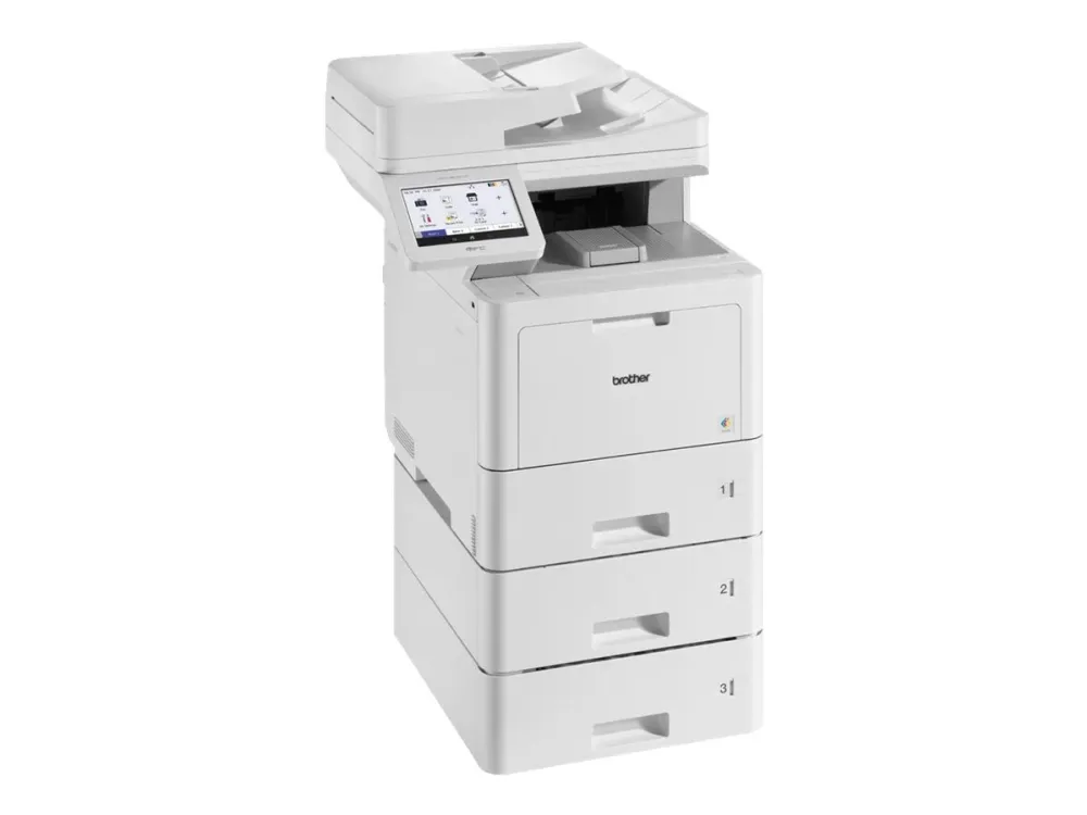 Brother MFC-L9670CDNTT - Multifunktionsprinter - farve - laser - A4/Legal (medie) - op til 40 spm (kopiering) - op til 40 spm (udskriver) - 1620 ark - 33.6 Kbps - Gigabit LAN, USB 2.0, USB 2.0 vært, NFC