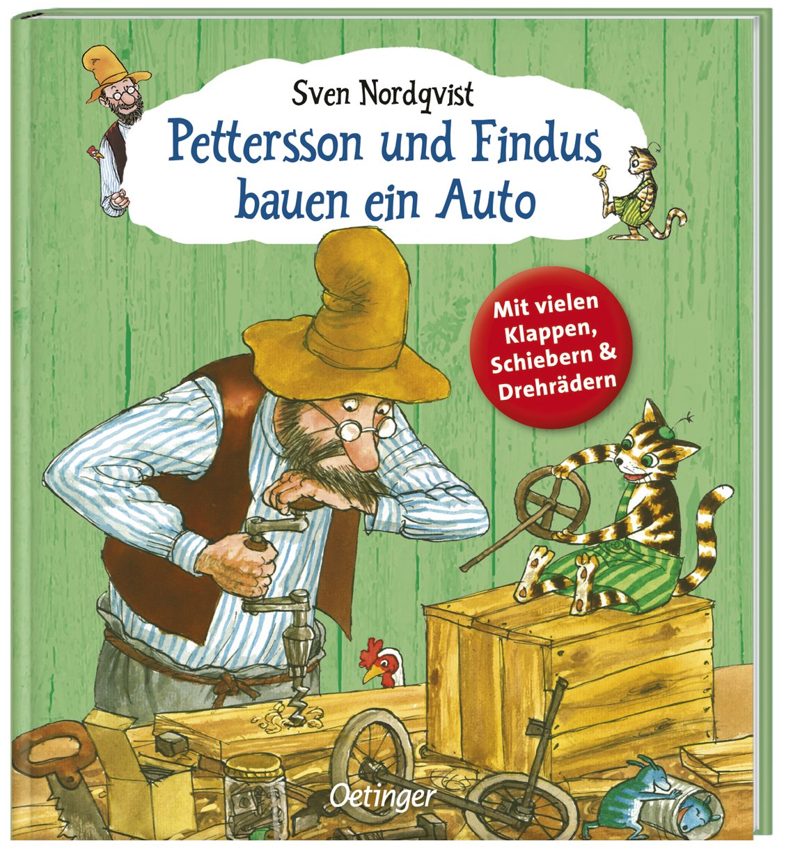 Pettersson und Findus bauen ein Auto