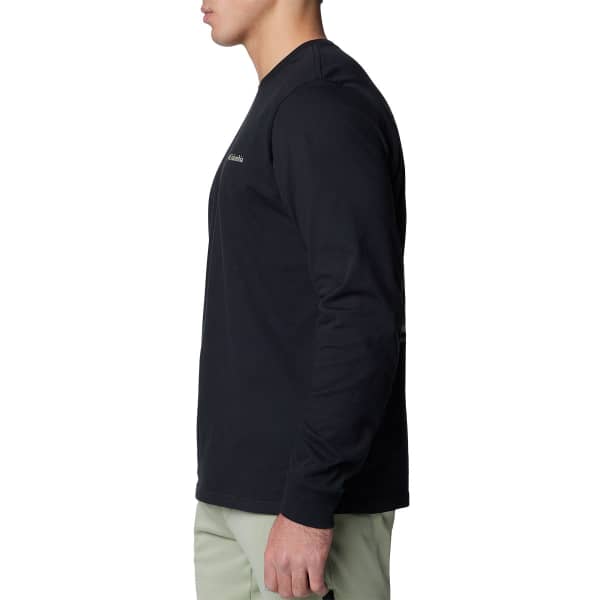 T-shirt COLUMBIA EXPLORERS CANYON LONG SLEEVE T-SHIRT BLACK/TORN SUNSCAPE