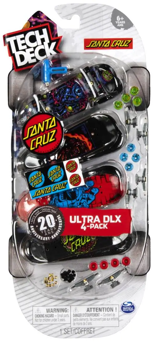 Tech Deck Assorted Multipack Fingerboards 4-Pak | SkatePro