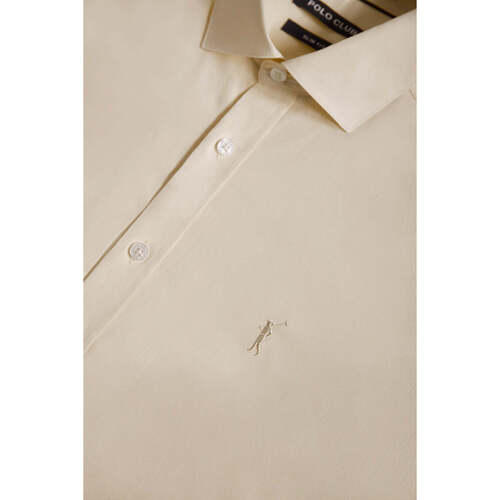 Polo Club - RIGBY GO SHIRT SLIM POPLIN Beige
