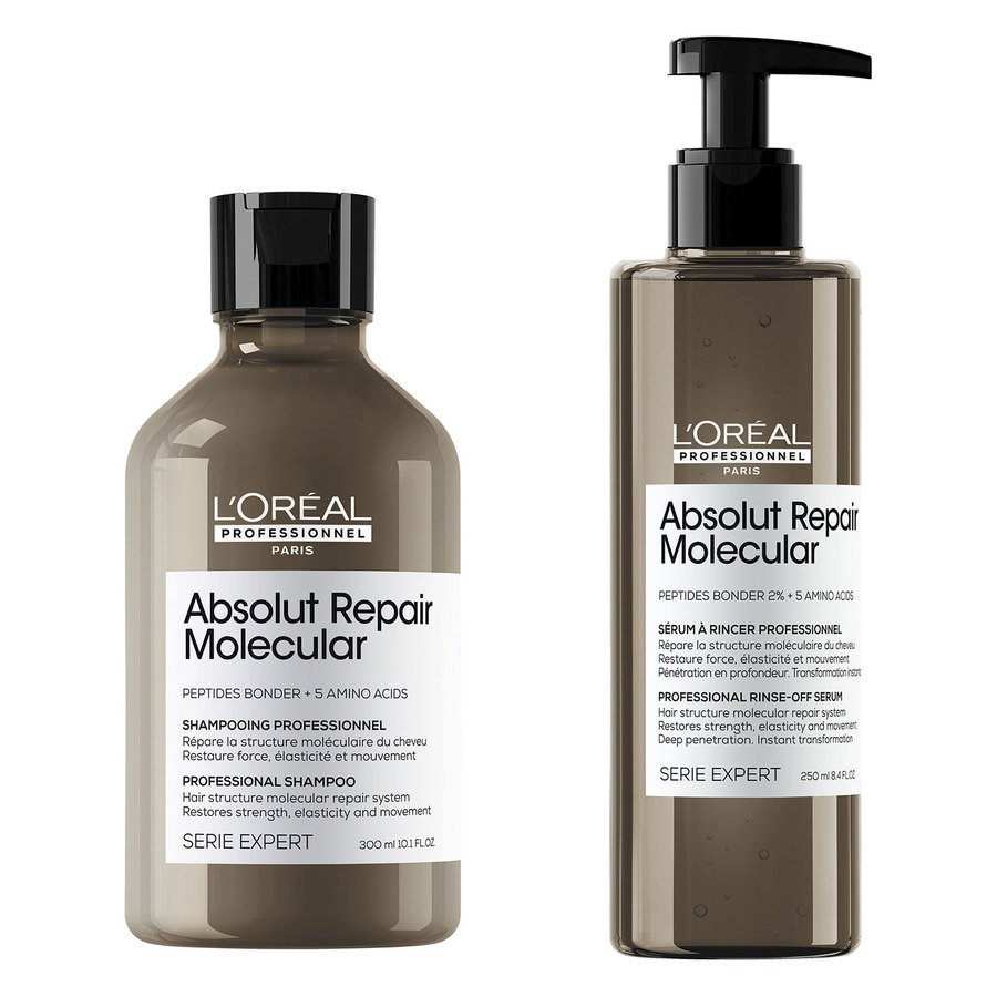 L'Oréal Professionnel  Repair Molecular Shampoo 300ml and Rinse-Out Serum