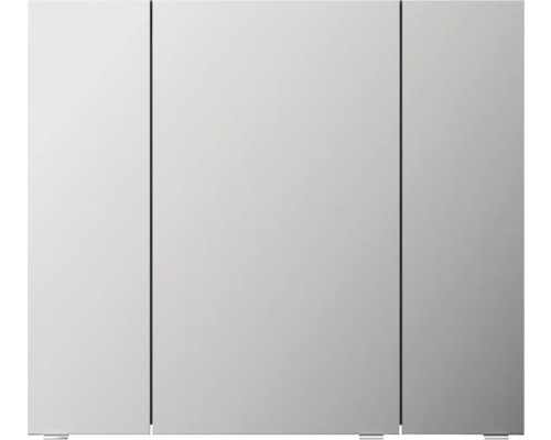 Jungborn spiegelkast VENTITRE 80 x 17 x 70,3 cm grafiet structuur horizontaal 3-deurs J850.198050