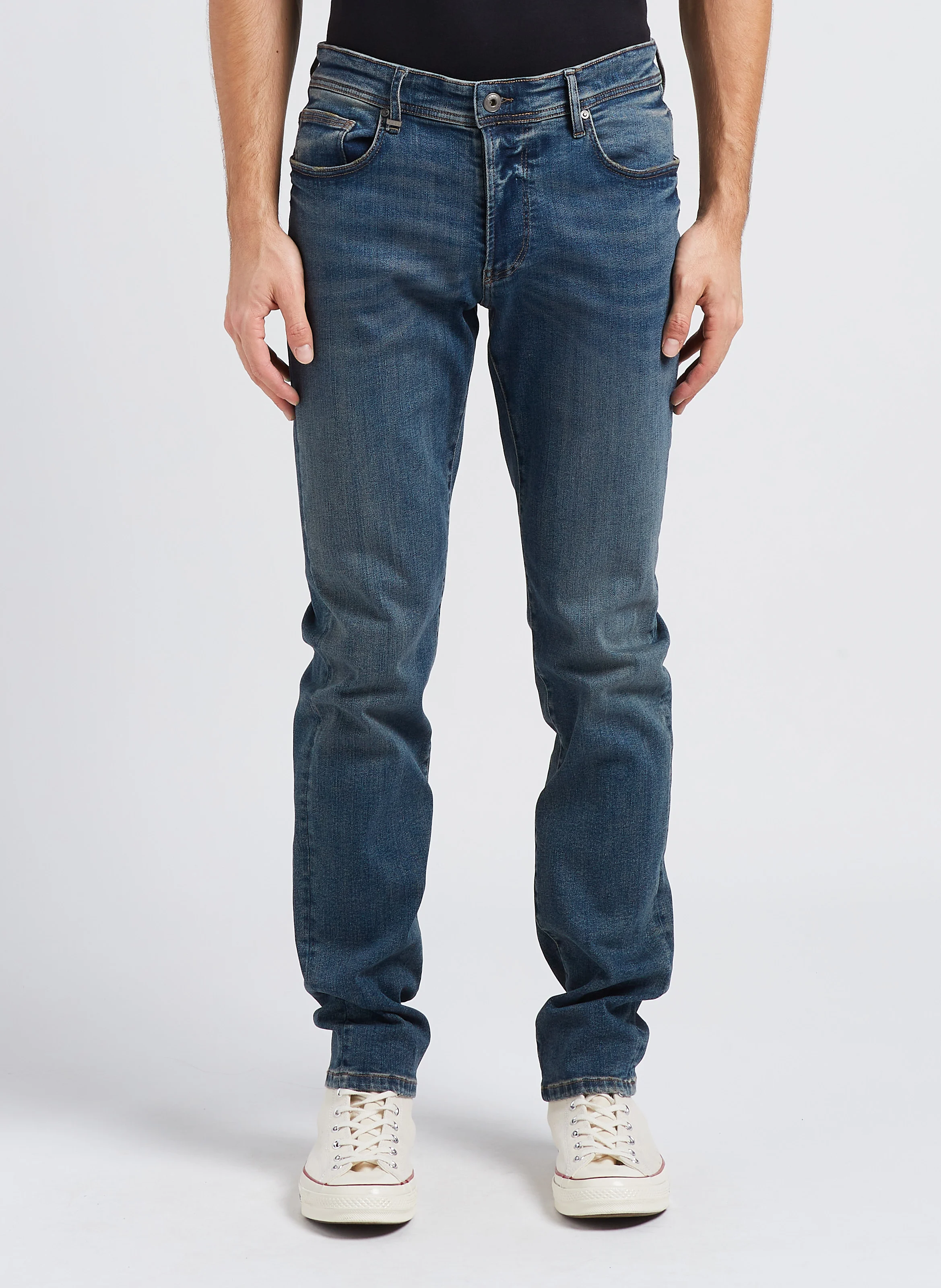 Jean slim-fit en coton | Bleu